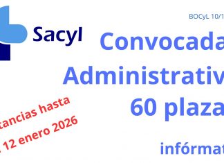 Administrativo/a · Convocatoria · Instancias: del 11 de diciembre 2025 al 12 de enero 2026.